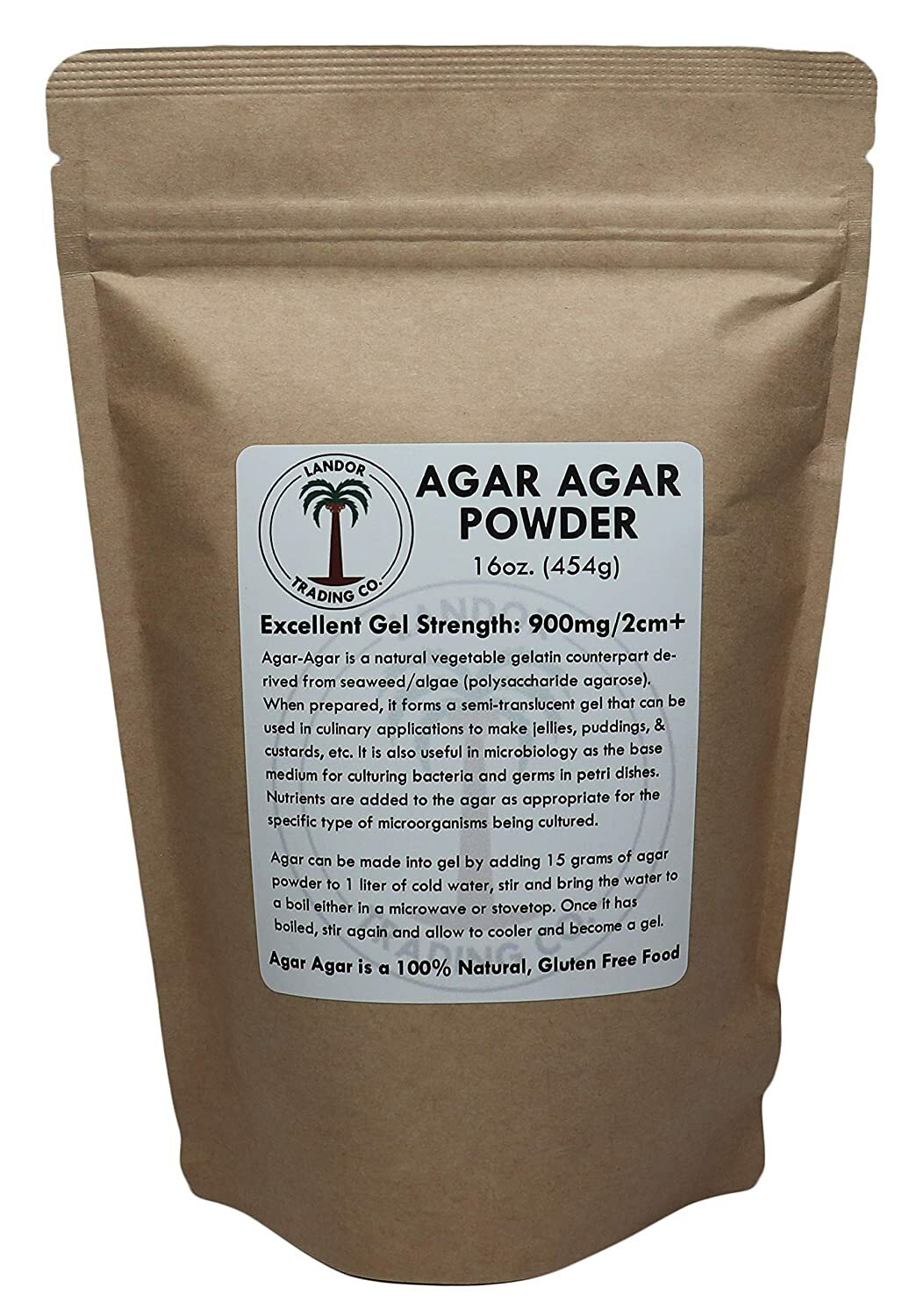 Food grade agar powder, 900 g/cm²