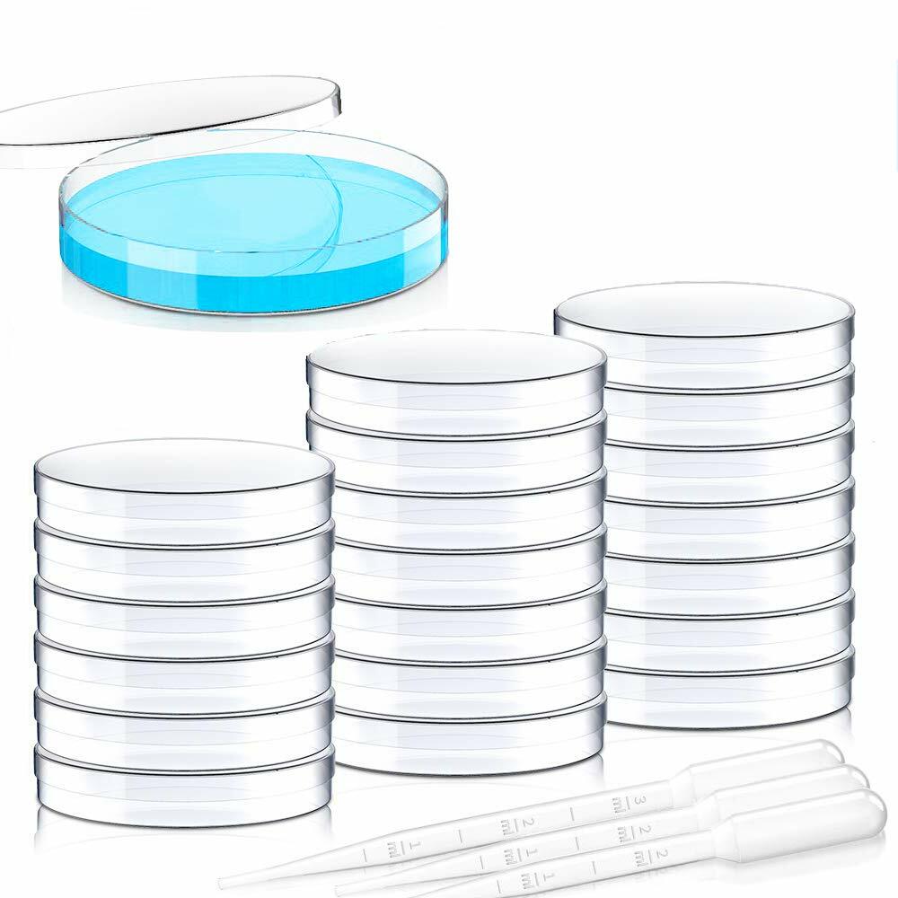 Sterile petri dishes, 20 pack